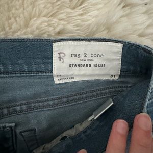 Rag & Bone Skinny Fit 1 31 light wash blue jeans